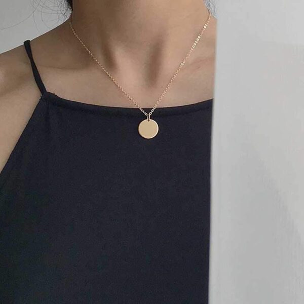 New Circle Gold-Plated Name Necklace!