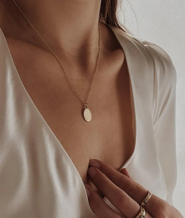 New Circle Gold-Plated Name Necklace! - Image 2