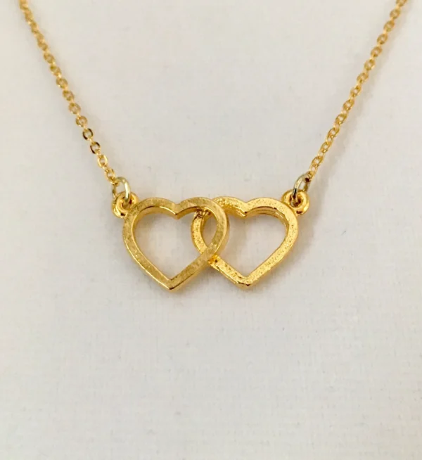 Elegant Double Heart Necklace - Image 5