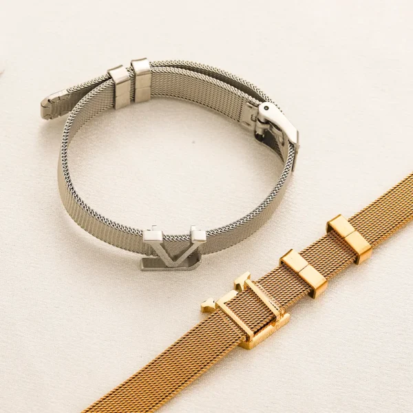 Luxury Gold Mesh Bracelet - Image 4